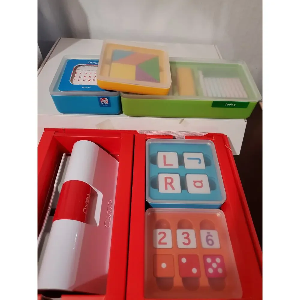 Huge Osmo Lot for iPad Genius Starter Kit Hot Wheels Mind Racers Coding and More